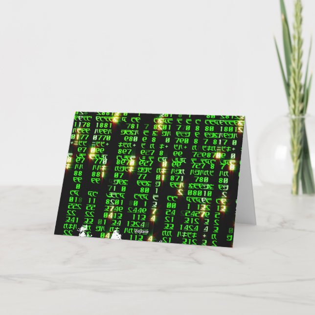 Codematrix Dankeskarte (Rückseite)