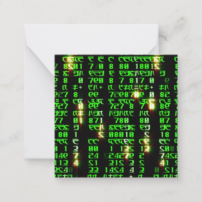 Codematrix Mitteilungskarte (Vorderseite)