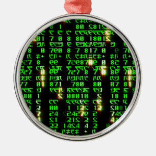 Codematrix Ornament Aus Metall