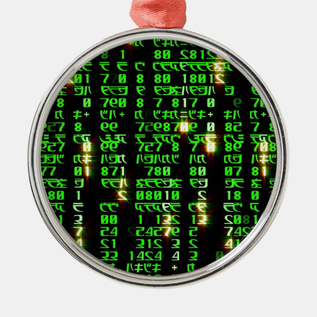 Codematrix Ornament Aus Metall (Vorne)