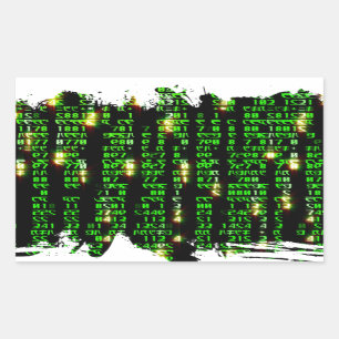 Codematrix Rechteckiger Aufkleber