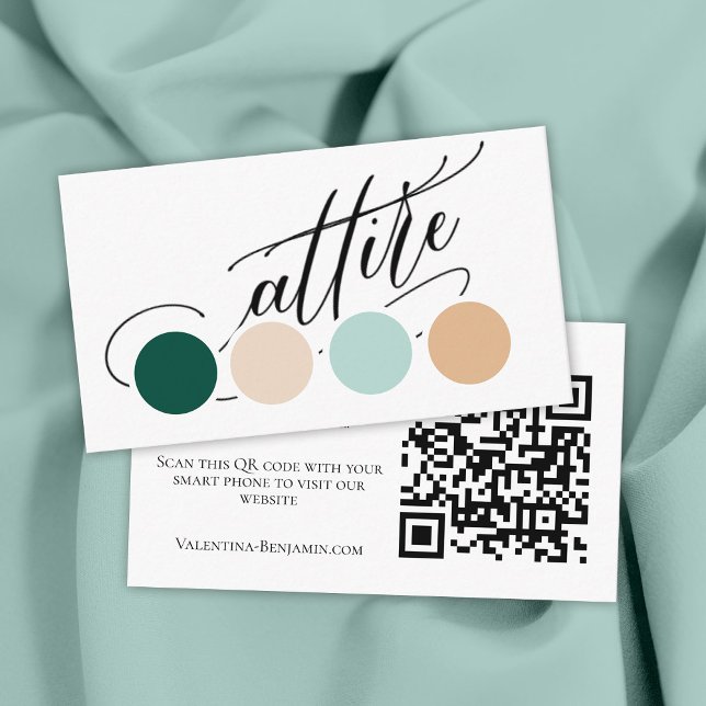 Codenummer für Hochzeitskleidung QR-Code Begleitkarte (Von Creator hochgeladen)