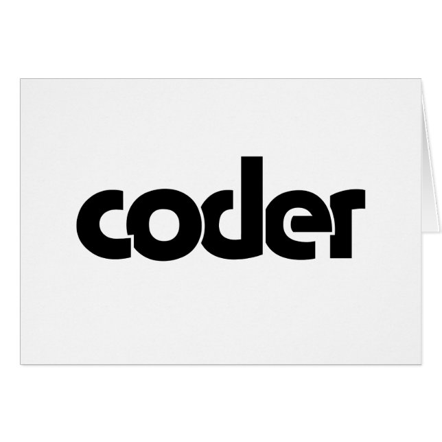 Coder Card (Vorderseite (Horizontal))