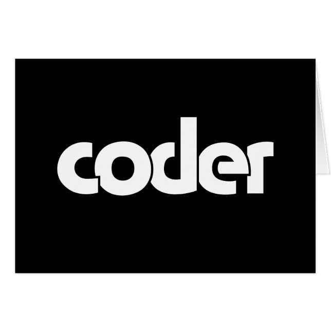 Coder Card (Vorderseite (Horizontal))