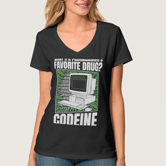 Coder Codein Programmierer Software Programmieren  T-Shirt (Vorderseite)