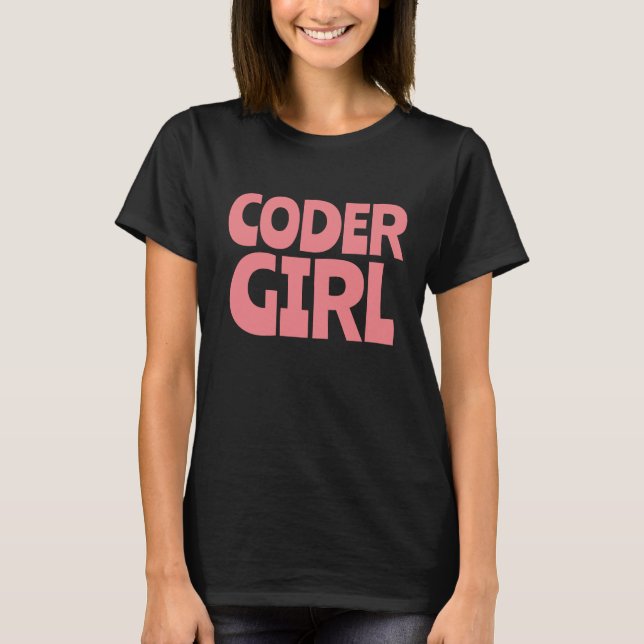 CODER GIRL T - SHIRT (Vorderseite)