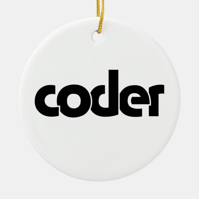 Coder Keramik Ornament (Vorne)