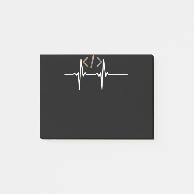 Coder lustig | Computer-Software-Programmierer Cod Post-it Klebezettel (Vorderseite)