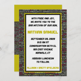 Coder Party Bar Mitzvah Einladung