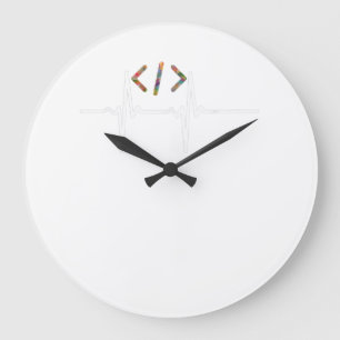 Coders Funny   Coding für Computersoftware Große Wanduhr