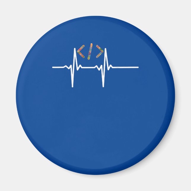 Coders Funny | Coding für Computersoftware Magnet (Vorne)