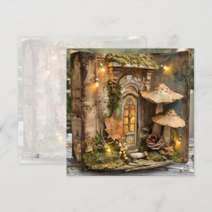 Codescore Mushroom Book Fall Scrapbook Journal Einladung