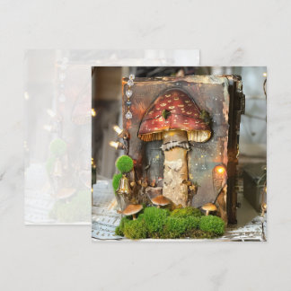 Codescore Mushroom Book Mossy Scrapbook Journal Einladung