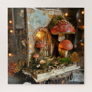 Codescore Mushroom Fairy Book Scrapbook Journal