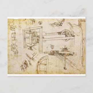 Codex Atlanticus Postkarte