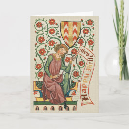 Codex Manesse CC0555 Geburtskarte Karte