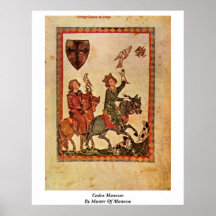 Codex Manesse vom Meister von Manesse Poster