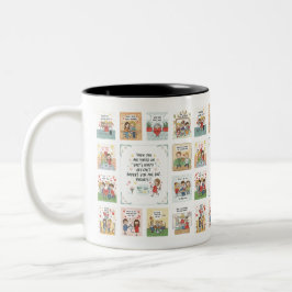 Codierung der Liebe: Doodle-Nachrichten aus dem He Zweifarbige Tasse
