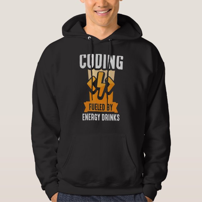 Codierung durch Energy Drinks Code Coder Programm Hoodie (Vorderseite)