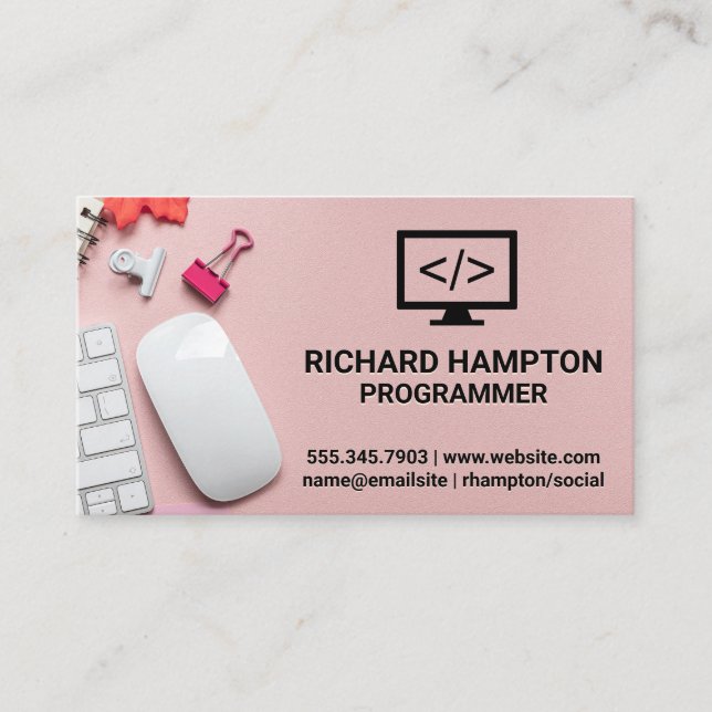 Codierungssymbol | Hintergrundinformationen zum Bü Visitenkarte (Vorderseite)