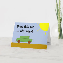 Coding Card for Kids (JavaScript innen) Karte