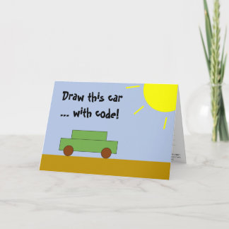 Coding Card for Kids (JavaScript innen) Karte
