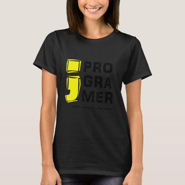 Coding Computer Programmer Liebe Coding more als Y T-Shirt (Vorderseite)