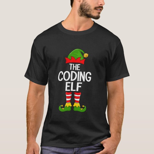 Coding Elf Xmas Matching Family Elf Squad Christma T-Shirt (Vorderseite)