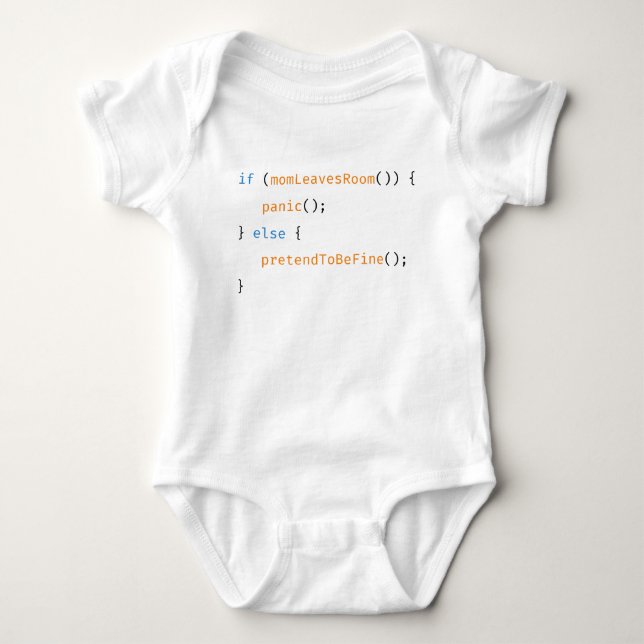 Coding Funny Baby Mom Code Strampler (Vorderseite)