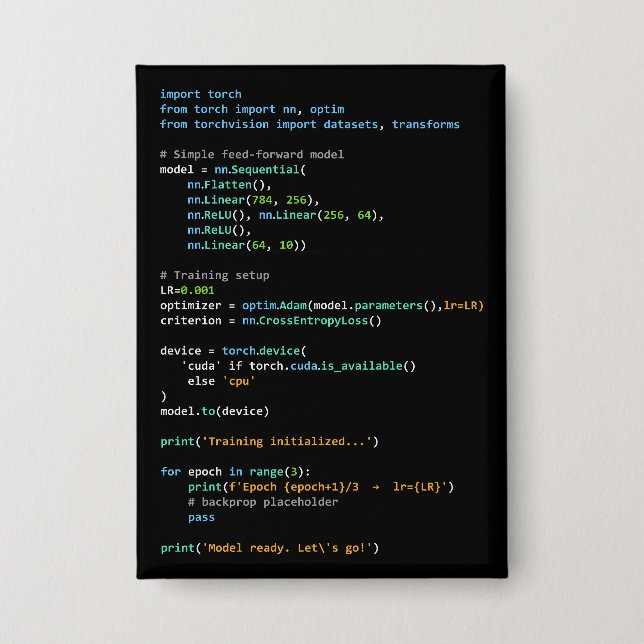 Coding Humor - Developer Logic and Tech Life Button (Vorderseite)