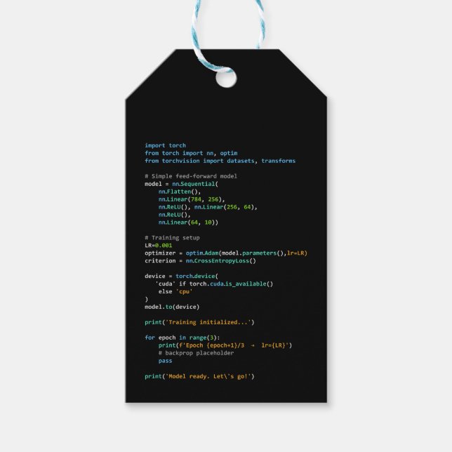 Coding Humor - Entwicklerlogik und Tech-Leben Geschenkanhänger (Vorderseite)