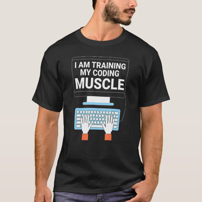 Coding Muscle Training T-Shirt (Vorderseite)