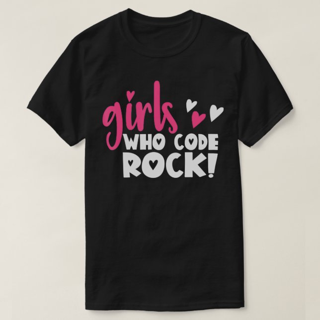 Coding Web Designer für Computerprogrammierer Girl T-Shirt (Design vorne)