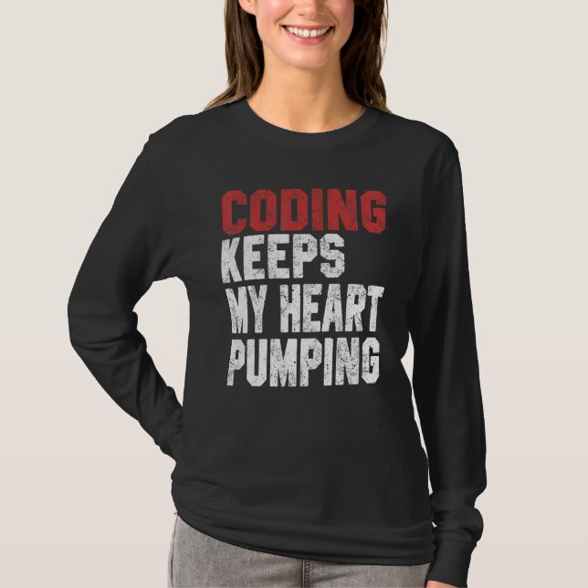 Coding  Women Men Code Developer Programming Geek  T-Shirt (Vorderseite)