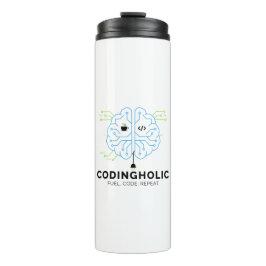 Codingholic Entwickler - Treibstoff für dein Gehir Thermosbecher