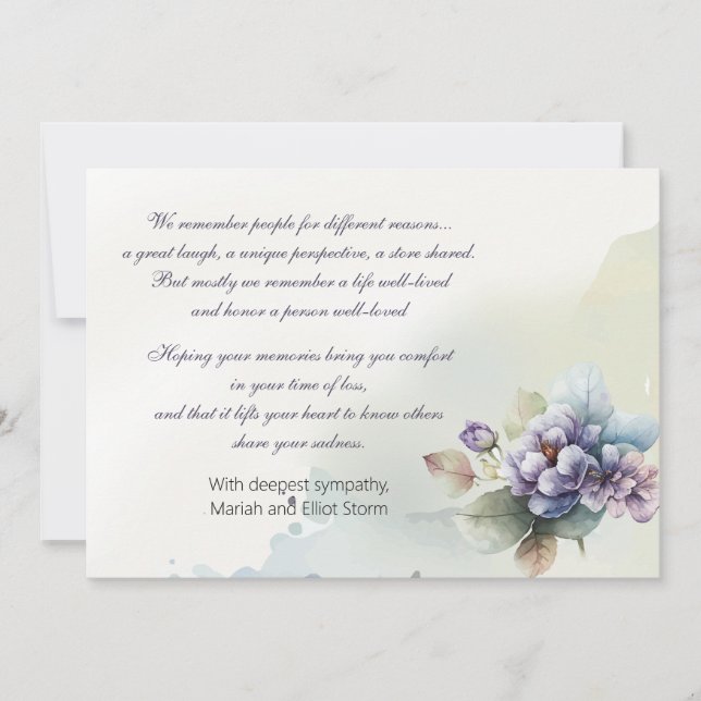 Codolence Card Einladung (Vorderseite)