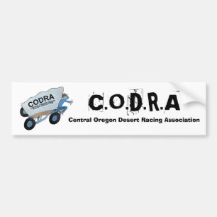 CODRAlogo, C.O.D.R.A, zentrale Oregon-Wüste Rac… Autoaufkleber