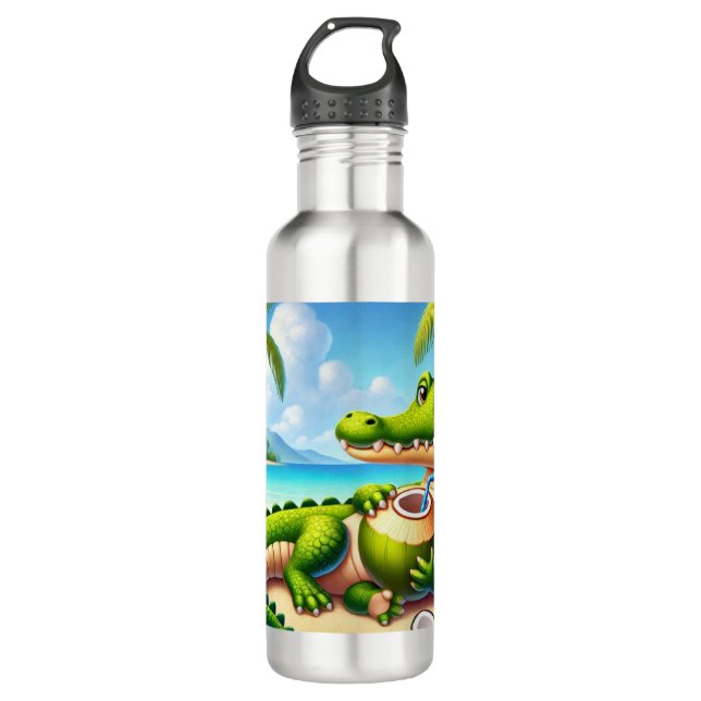 CODRILLO MIT KOKWASSER EDELSTAHLFLASCHE (Vorderseite)