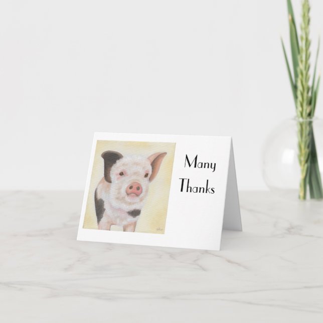 Cody le Carte pour notes du Merci de Piglet (Devant)