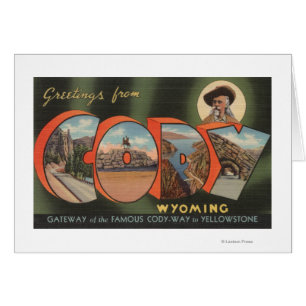 Cody, lettre ScenesCody, WY de WyomingLarge