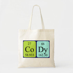 Cody Periodic Table name tobag Tragetasche