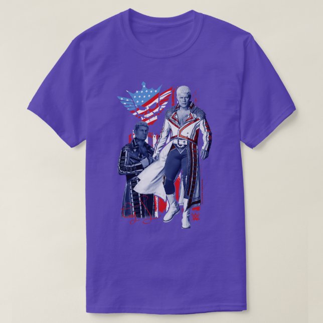Cody Rhodes Americana Retro Long Sleeve TShirt (Design devant)