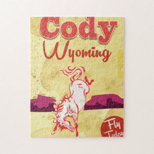 Cody Wyoming Vintage-Reiseplakat