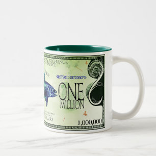 Coelacanth-Ecodollars Zweifarbige Tasse