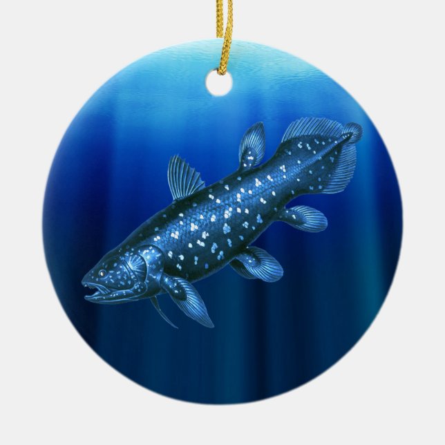 Coelacanth Keramik Ornament (Vorne)