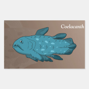 Coelacanth Rechteckiger Aufkleber