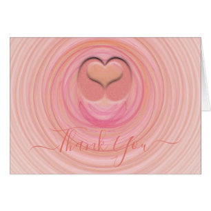Coeur 3D chic Pastel Spirals Personnalisé à l'inté