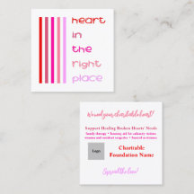 Coeur à la bonne place Invitation caritative