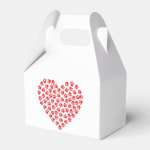 Coeur adorable avec pattes Ballotins en papier