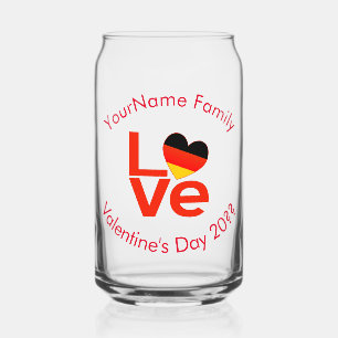 Cœur allemand drapeau rouge LOVE Personnalisé